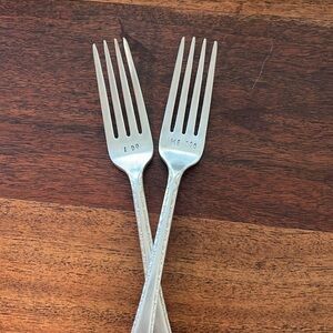 Vintage hand stamped wedding spoons